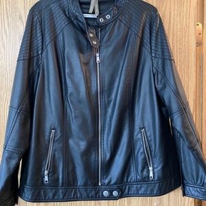 Faux Leather Moto Jacket 16